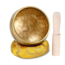 Handmade Brass Tibetan Singing Bowl from Nepal for Meditation and Yoga with Bright Sustained Tones