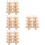 4Pcs Small Spool Rack Light Brown Wooden Thread Organizer for Sewing 7