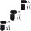 3Sets DIY Shoulder Bag Accessories Black PU Backpack Making Supplies 5