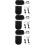 3Sets DIY Shoulder Bag Accessories Black PU Backpack Making Supplies 8