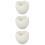 3Pcs Ceramic Eggshell Fruit Bowls White Small Storage and Sauce Bowls 10