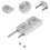 Mechanical Keyboard Stabilizer Tool Aluminum Precision Alignment Kit for Satellite Axis Adjustment 3