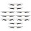 Raindrops  2 Pcs Brow Pencil Mapping Tool Eyebrow Positioning Ruler 3