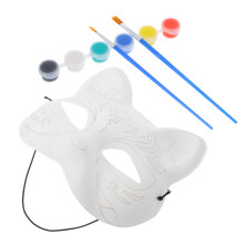 3Ensembles Masques Blancs Chat Pour Cosplay Création DIY