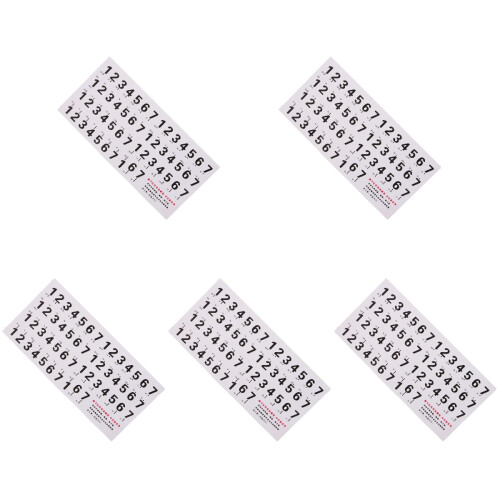 5Ensembles Stickers Clavier Piano Décoratifs Blancs Usage Durable 2