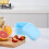 4Pièces Boîte Repas Portable Silicone Résistante Hermétique 10