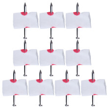 20Pièces Ongles Faux Blancs Sang Accessoires Farce Pour Halloween