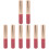 8Pièces Brosse Silicone Confortable Rose Pour Rouge À 4