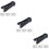 3Pièces Rabots Bois Pour Jardinage Noir Aluminium Robuste 8