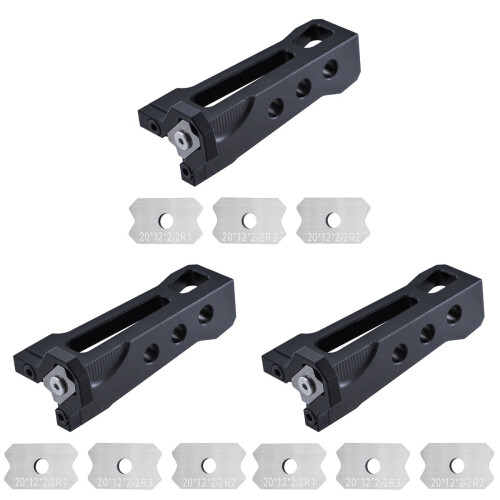 3Pièces Rabots Bois Pour Jardinage Noir Aluminium Robuste 1