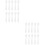 200Pièces Spatule Crème Blanche Durable Compact 6