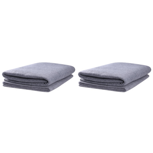 2Pièces Tapis Feutre Gris Pour Durable Usage Répété 1