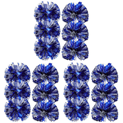 18Pièces Pompoms Glossy Pour Danse, Cheer Animations D'équipe 1