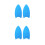 4Pièces Silicone Bleu Repose Fer Résistant Chaleur Usage Maison 7