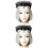 2Pièces Accessoire Tête Voile Noir Vintage Idéal 5