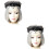 2Pièces Accessoire Tête Voile Noir Vintage Idéal 6