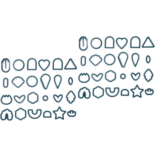 2Ensembles Cutter Polymer Bleu Pour Artisanat DIY 2