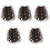 5Pièces Extensions Clip Longs Ondulés Multicolores Décoratives 5