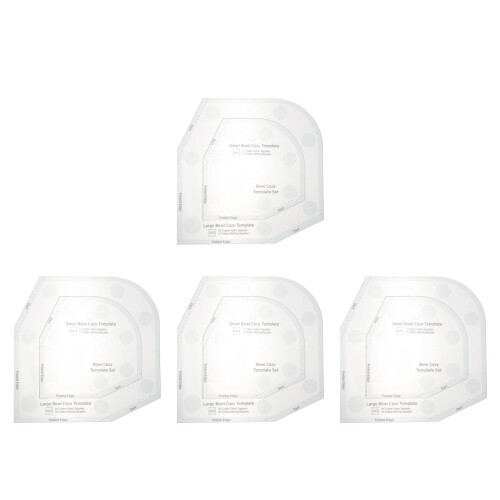 4Pièces Patron Couture Bol Portable Multi Couleur Polyvalent 2