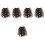 5Pièces Extensions Clip Longs Ondulés Multicolores Décoratives 6