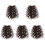 5Pièces Extensions Clip Longs Ondulés Multicolores Décoratives 4