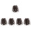 5Pièces Extensions Clip Longs Ondulés Multicolores Décoratives 7