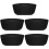 5Pièces De Bain Noir PU, Support Ergonomique Pour 8