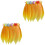 2Pièces Jupe Danse Hawaïenne Orange Pour Fête 3
