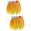 2Pièces Jupe Danse Hawaïenne Orange Pour Fête 7