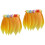 2Pièces Jupe Danse Hawaïenne Orange Pour Fête 4
