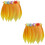 2Pièces Jupe Danse Hawaïenne Orange Pour Fête 6