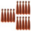 15Pièces Perruques DIY Lisses Marron PP Déco 6