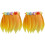 2Pièces Jupe Danse Hawaïenne Orange Pour Fête 2