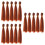 15Pièces Perruques DIY Lisses Marron PP Déco 7