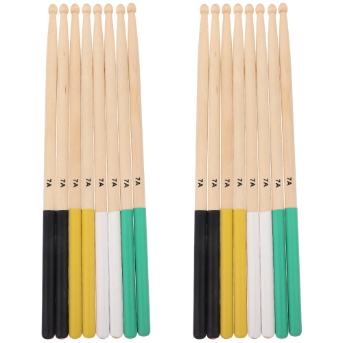 8Paires Baguettes Percussion En Bois Et Durable 2