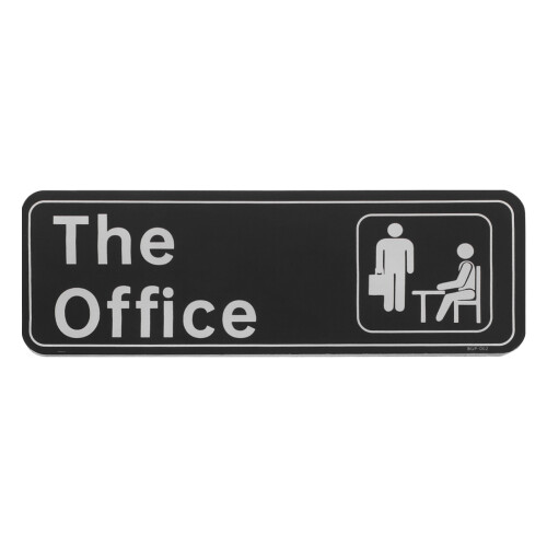 2Pièces Panneaux Office Noir Pour Porte Surface Lisse Décor