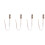 24Pièces Accessoires Tinsel Argenté Clips Extensions Scène 6