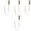 24Pièces Accessoires Tinsel Argenté Clips Extensions Scène 5