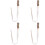 24Pièces Accessoires Tinsel Argenté Clips Extensions Scène 7