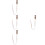 24Pièces Accessoires Tinsel Argenté Clips Extensions Scène 9