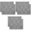 6Pièces Plateau Perles Gris Outil Mesure 2