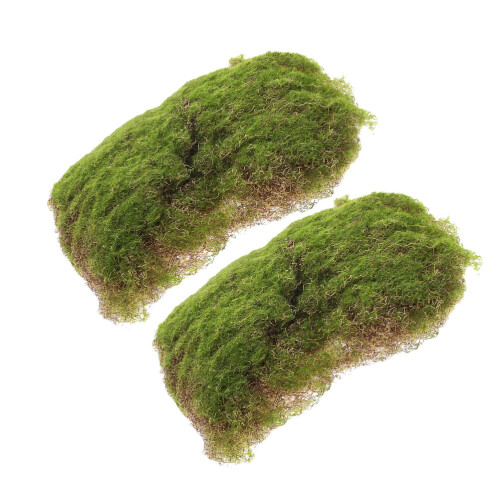 10Pièces Pelouse Verte Plastique Décor Décoratif Stable 1