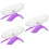 3Pièces Roue Silencieuse Pour Hamster Souris Violet En 9