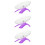 3Pièces Roue Silencieuse Pour Hamster Souris Violet En 10