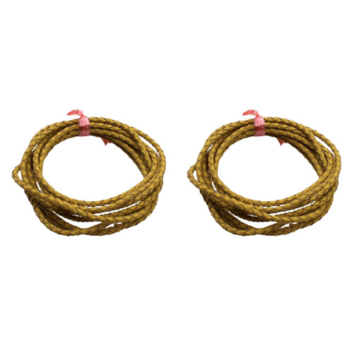 2Pièces DIY Bracelet Cuir Vintage Marron Pour 1