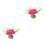 2Pièces Ornements Aquarium Roses Pour Douce/sale 2
