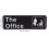 2Pièces Panneaux Office Noir Pour Porte Surface Lisse Décor 2
