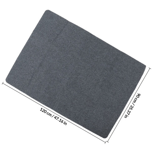 1Pièces De Sol PVC Noir Anti-Dérapant Décor Intérieur 1