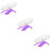 3Pièces Roue Silencieuse Pour Hamster Souris Violet En 11