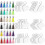 120 Sets Dye Sublimation Keychain Pendant Multifunction White 9
